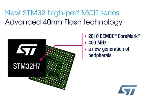 stmicroelectronics introduces stmh mcu series  increased performance  smart devices