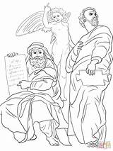 Habakkuk Prophets Seurat Hosea Minor Jonah sketch template