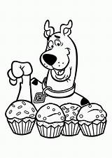 Scooby Doo Pages Cupcakes Mystery sketch template