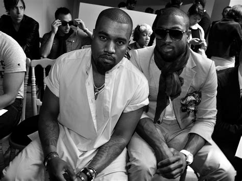 kanye west and the american basketball player dwyane