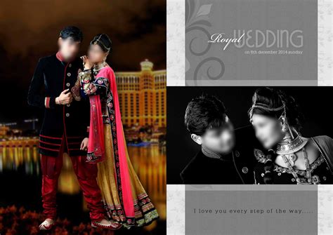 Indian Wedding Album Design Magazine Style Psd Web Undangan