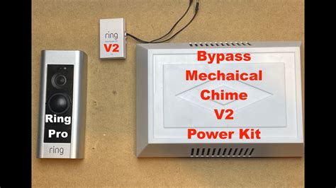 ring doorbell pro bypass mechanical chime   power kit youtube