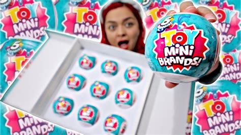 unboxing toy mini brands real mini toys  youtube