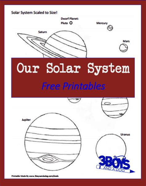 solar system printable coloring pages  scale
