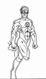 Coloring Lantern Superheroes sketch template
