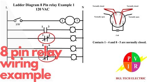 pin relay wiring relay connection  pin relay connection electrical relay youtube