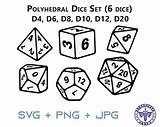 Dice D12 Polyhedral Svg D10 D4 D8 D6 D20 Dragons Dungeons Rpg Cricut Sided Digital Vector Etsy Visit Pathfinder sketch template