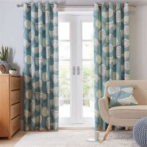 Emmott Teal Lined Eyelet Curtains | Dunelm | Teal curtains, Curtains living room, Dining room teal