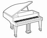 Piano Pianos Instrumentos Musicales Colorir Facil Conmishijos Cuerda Musicais Infantiles sketch template