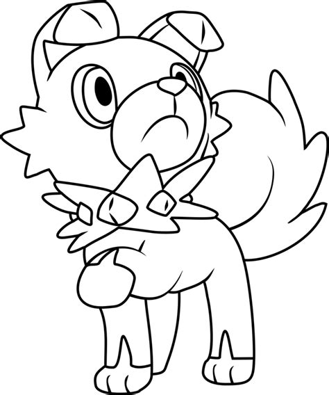 rockruff pokemon coloring page  printable coloring pages  kids