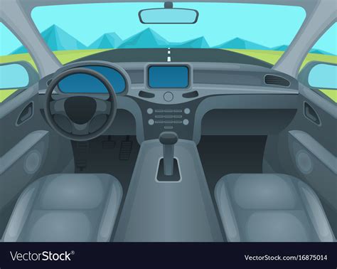 car  auto interior royalty  vector image