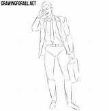 Businessman Drawingforall sketch template