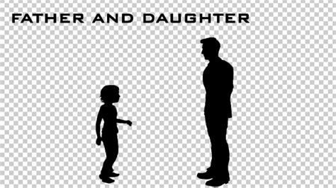 father and daughter silhouette animation by handrox g videohive