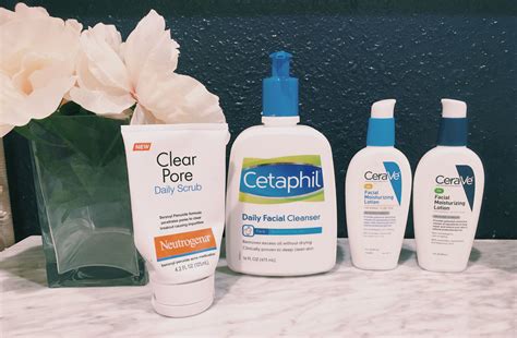 my drugstore skincare routine for adult acne prone skin