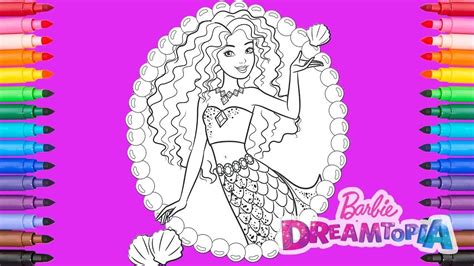 coloring pages barbie dreamtopia kids  funcom coloring page