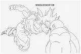 Goku Instinct Ultra Coloring Drawing Easy Pages Collection Pngkit Comments sketch template