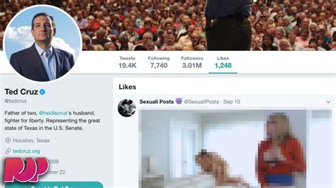 ted cruz likes porn tweet on his official twitter youtube
