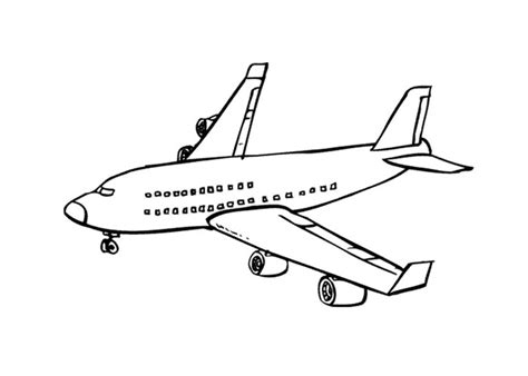 boeing  airplane coloring page printable