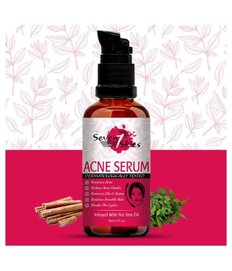 skies acne serum  clearing acne reduces acne face serum  ml buy  skies acne