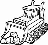 Coloring Bulldozer Pages Construction Excavator Drawing Equipment Clipart Printable Tools Drawings Color Getdrawings Dozer Backhoe Shovel Kids Vehicles Utensils Stone sketch template