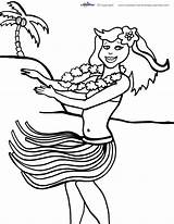 Luau Coloring Printable Pages Printables Coolest sketch template
