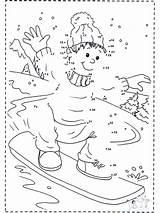 Cijfertekening Snowboard Zahlen Dot Cyfrowy Rysunek Snowboarding Snowboarden Ausmalbilder Nukleuren Olympische Seguendo Numeri Disegna Coloringhome Spelen Malvorlagen Relier Schneemann Bools sketch template