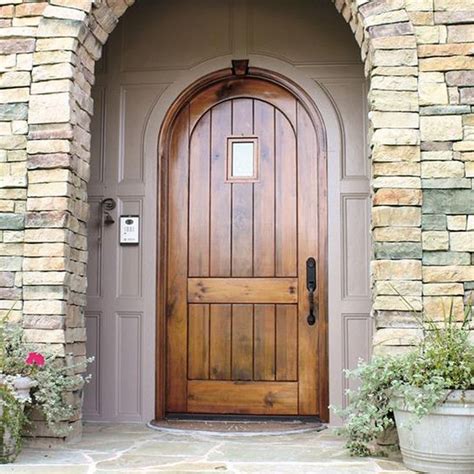 Cst454cefg 01 Rustic Entry With Arch Top Entry Door French Front