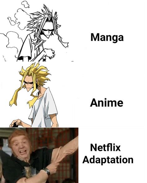 manga anime netflix adaptation meme  memes compare  manga