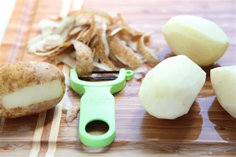 easy way to peel potatoes popsugar food
