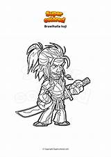 Brawlhalla Koji Coloriage Supercolored Thatch Ausmalbild sketch template