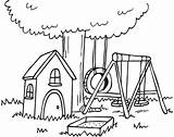 Yard Clipart Clip Line Backyard Drawings Cliparts Drawing Outdoor Library Garden Colouring Pages Simple Ninja sketch template
