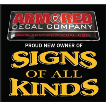armored decal company  signs   kinds  alliston   ca
