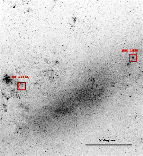 The Location Of Sn 1987a And Ngc 1850 In The Lmc On A Dss Image Of The