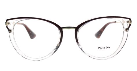 new prada eyeglasses women vpr 53u brown vyt101 vpr53uv 52mm prada