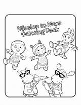 Backyardigans Coloring Pages Printable Kids Print Bestcoloringpagesforkids sketch template