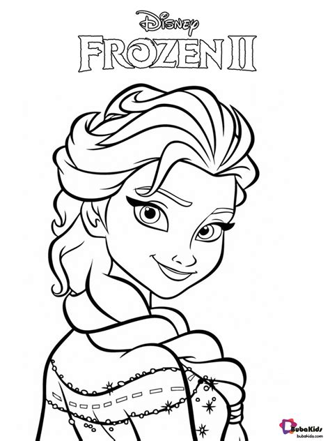 printable frozen  queen elsa coloring page elsa
