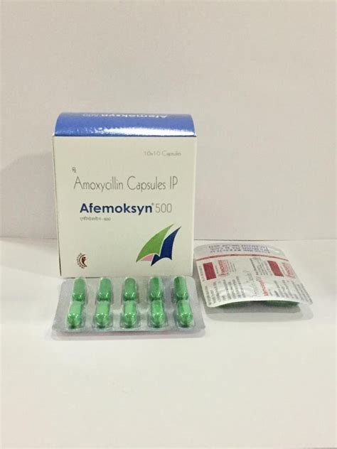 Afemoksyn 500 Amoxicillin Capsules Ip 500 Mg Rs 20000 Boxes