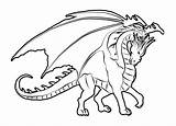 Dragon Coloring Pages Printable Realistic Fire Dragons Cool Outlines Drawing Breathing Print Cartoon Baby Boys Outline Detailed Template Girl Anime sketch template