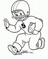Football Coloring Pages Player Number Players Kids Five Popular Getdrawings Playing Autumn sketch template