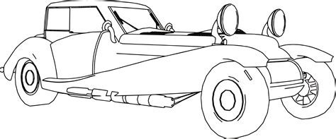 coloring page classic car muscle car coloring pages