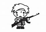 Para Colorear Dibujo Soldado Coloriage Enfant Soldat Child Soldiers Schutz Coloring Malvorlage Niño Bei Konflikten La Dessin Nino Grandes Téléchargez sketch template