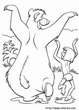 Baloo Mowgli Jungle Dansent Coloriez Coloriages Catégorie Ton sketch template