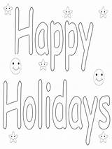 Holidays Freecoloring sketch template