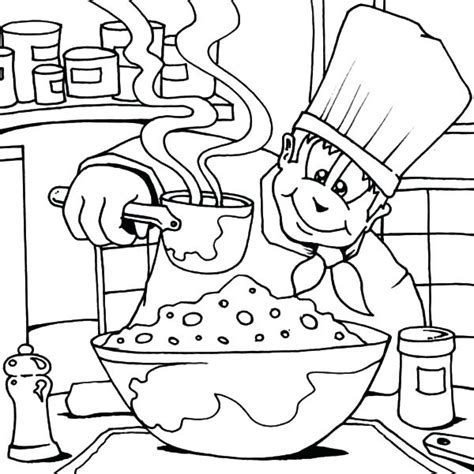chef coloring pages  getcoloringscom  printable colorings