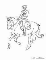 Horse Trot Coloring Drawing Pages Riding Hellokids Print Color Man Rider Getdrawings Choose Board sketch template