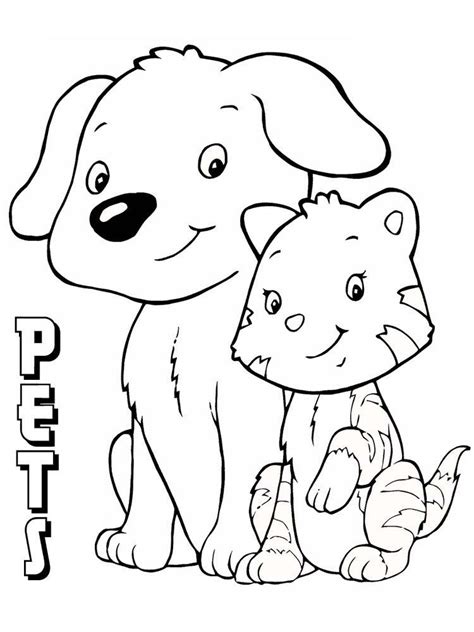 pet coloring pages  preschoolers yvonne martinellis coloring pages