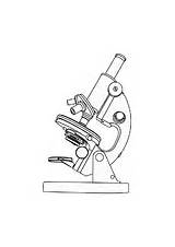 Microscope Coloring Clip Clipart Clker Small sketch template