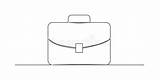 Briefcase Drawing Illustration Stock Line Simple Drawn Background sketch template