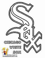 Coloring Pages Sox Chicago Logo Mlb Baseball Bears Blackhawks Red Dodgers Kids Printable Book League Boys Angeles Los Teams Major sketch template