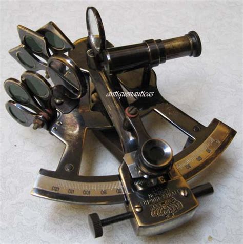 collectable antique finish brass nautical sextant kelvin and hughes london 1917 ebay